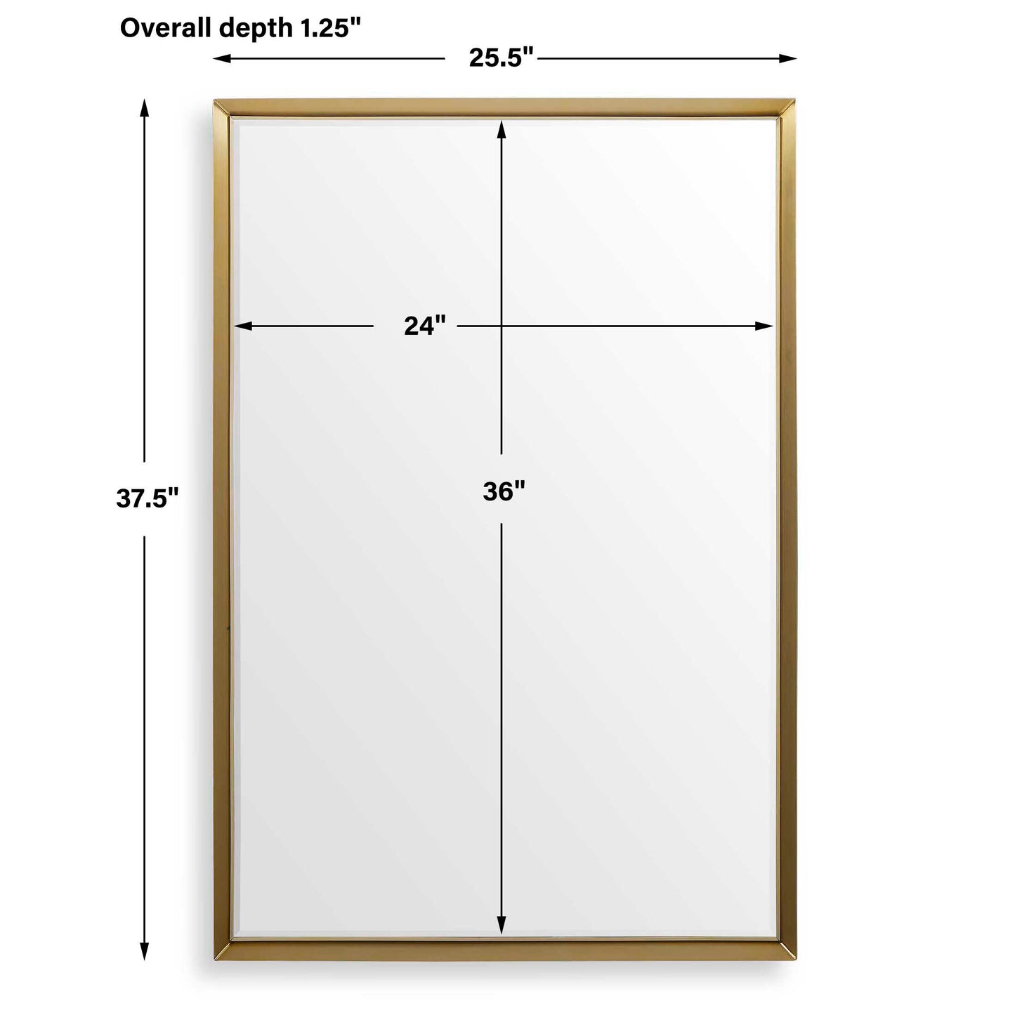 Uttermost Heisler Brass Mirror