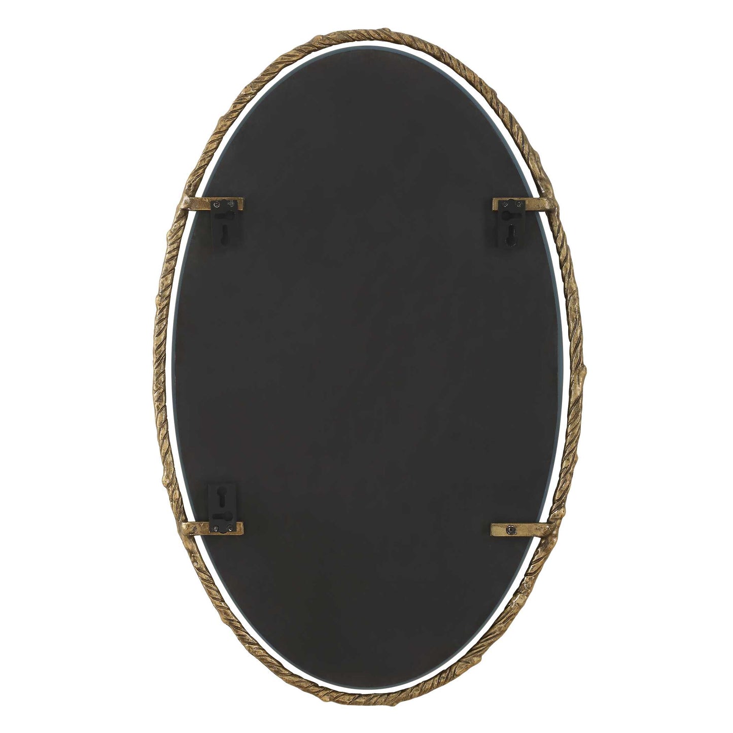 Uttermost Twisted Branch Oval Mirror