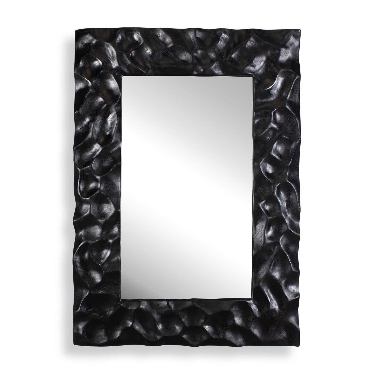 Uttermost Malosi Black Carved Mirror - Black