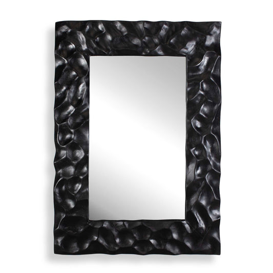 Uttermost Malosi Black Carved Mirror - Black