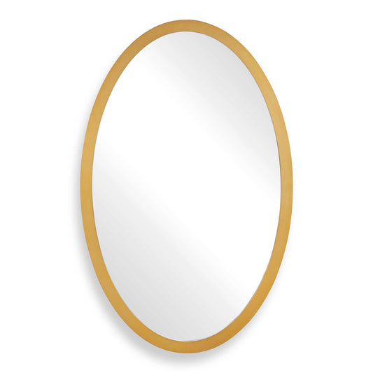 Uttermost Elstree Antique Brass Oval Mirror - Brass,Gold