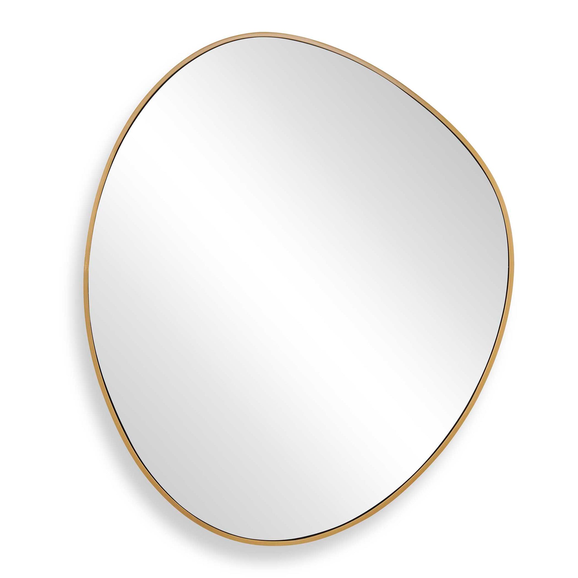 Uttermost Distort Antique Brass Mirror - Brass,Gold