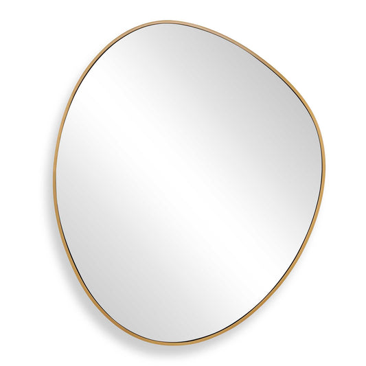 Uttermost Distort Antique Brass Mirror - Brass,Gold