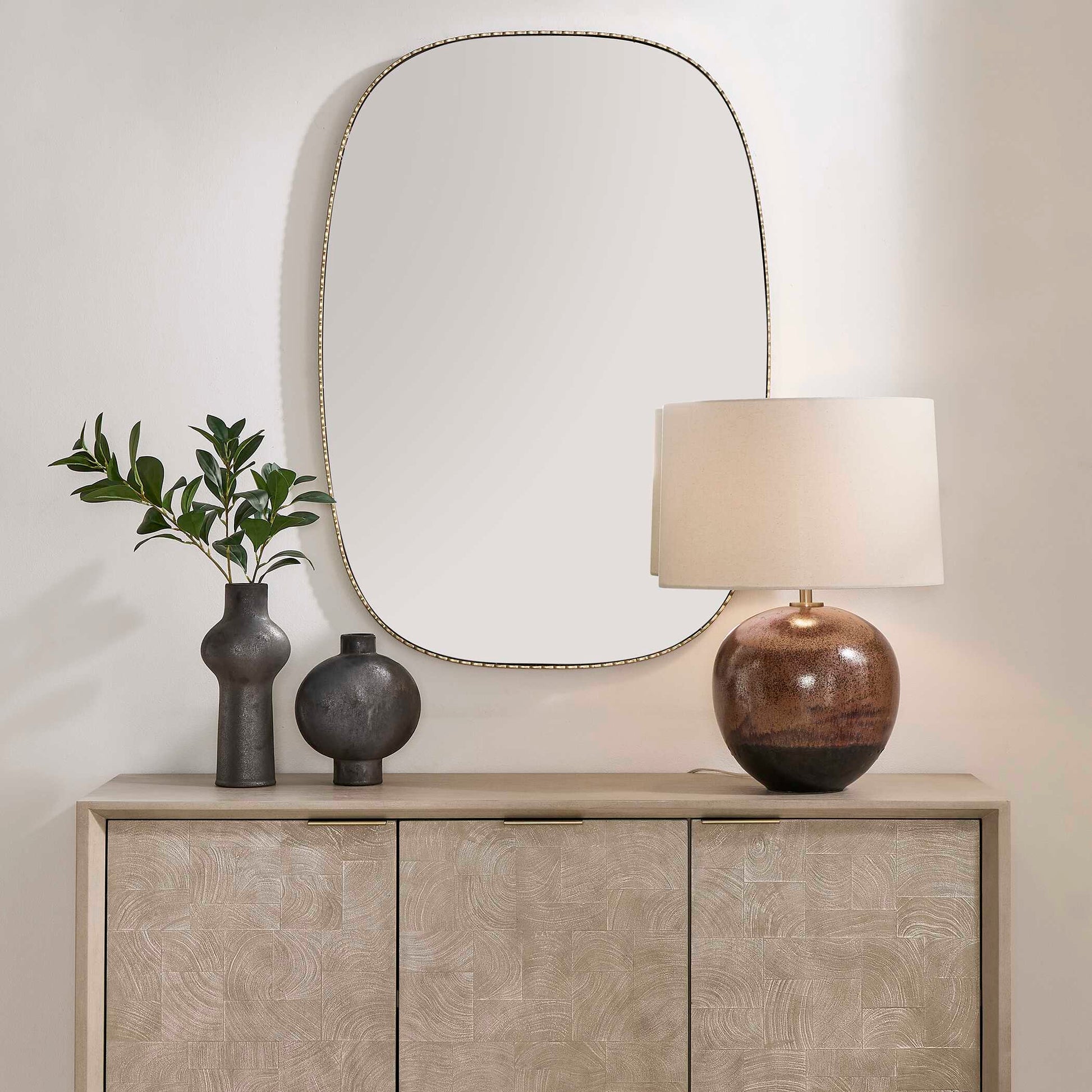 Uttermost Nidia Antique Gold Mirror