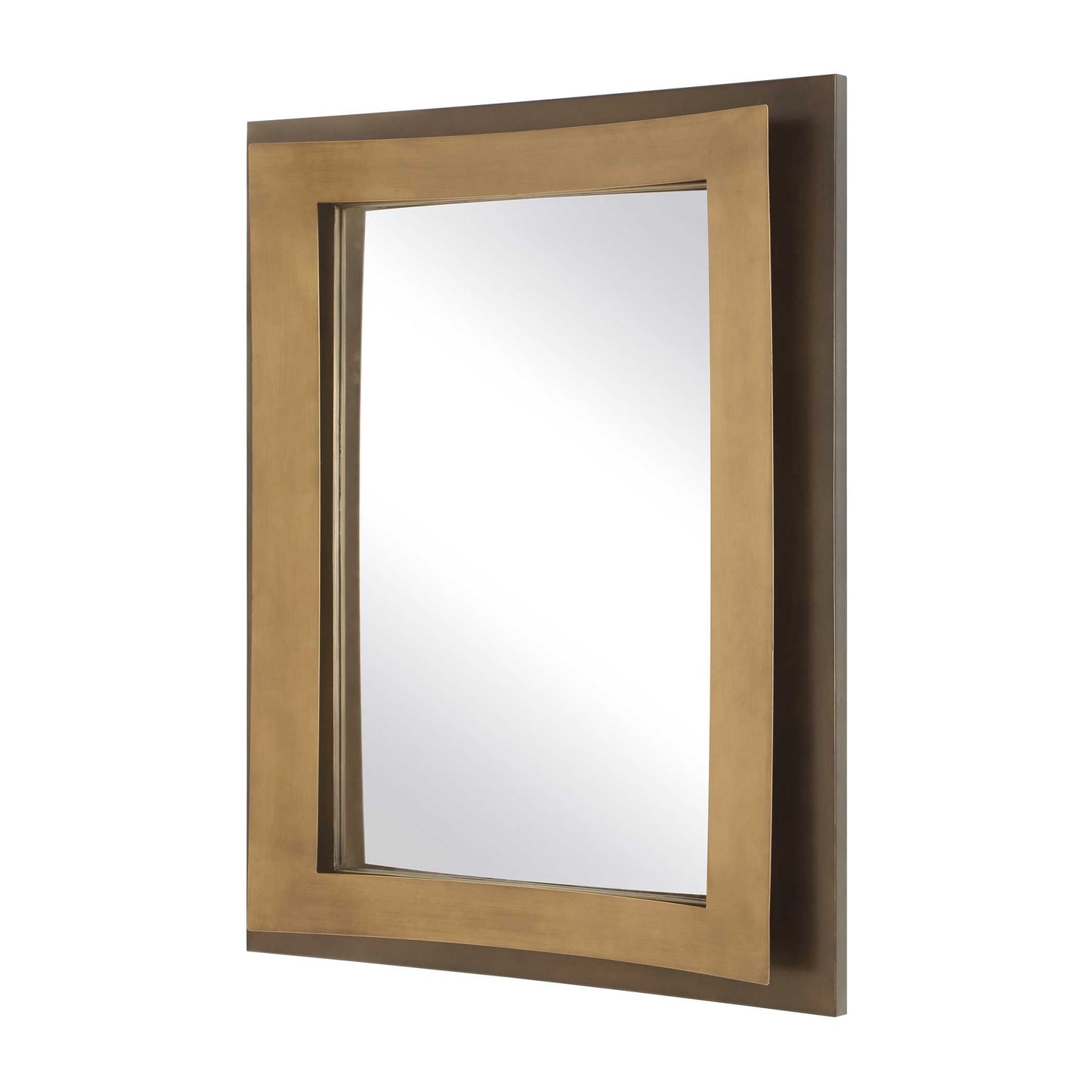 Uttermost Around The Bend Golden Bronze Mirror
