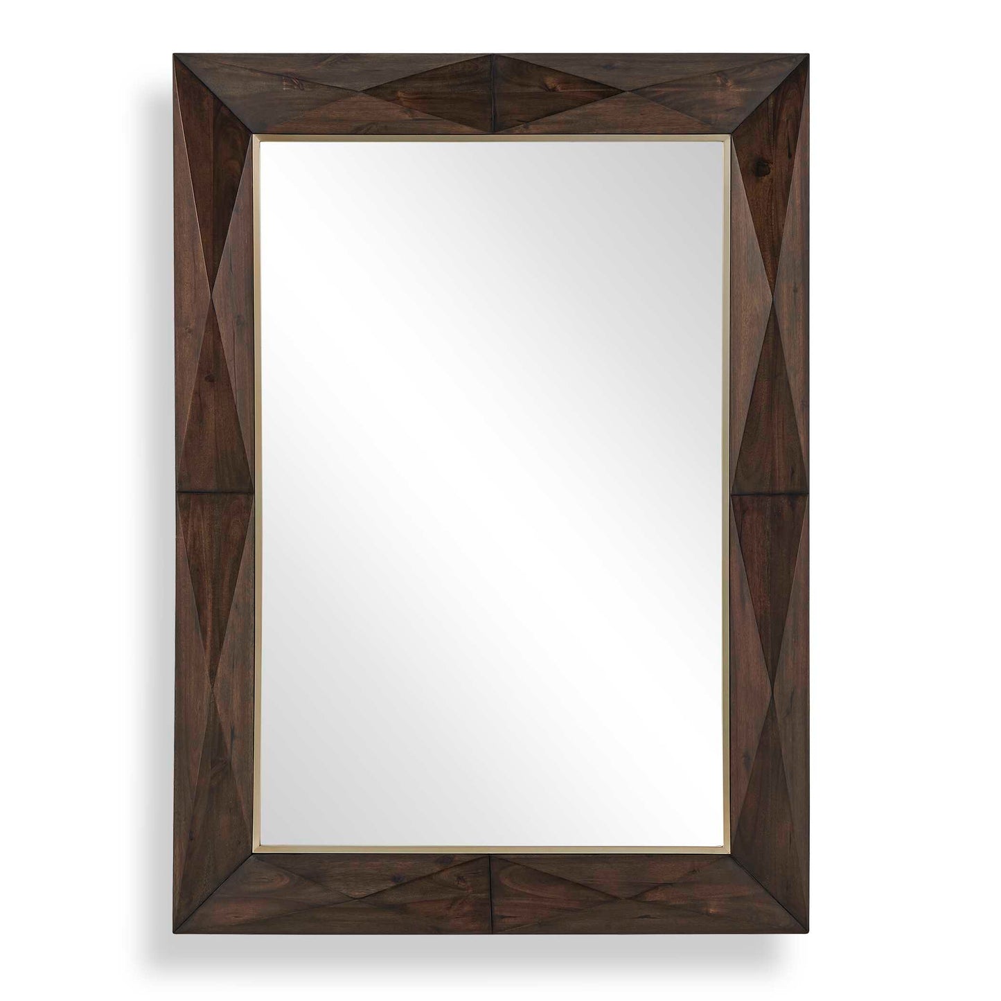 Uttermost Diamond In The Rough Wood Mirror