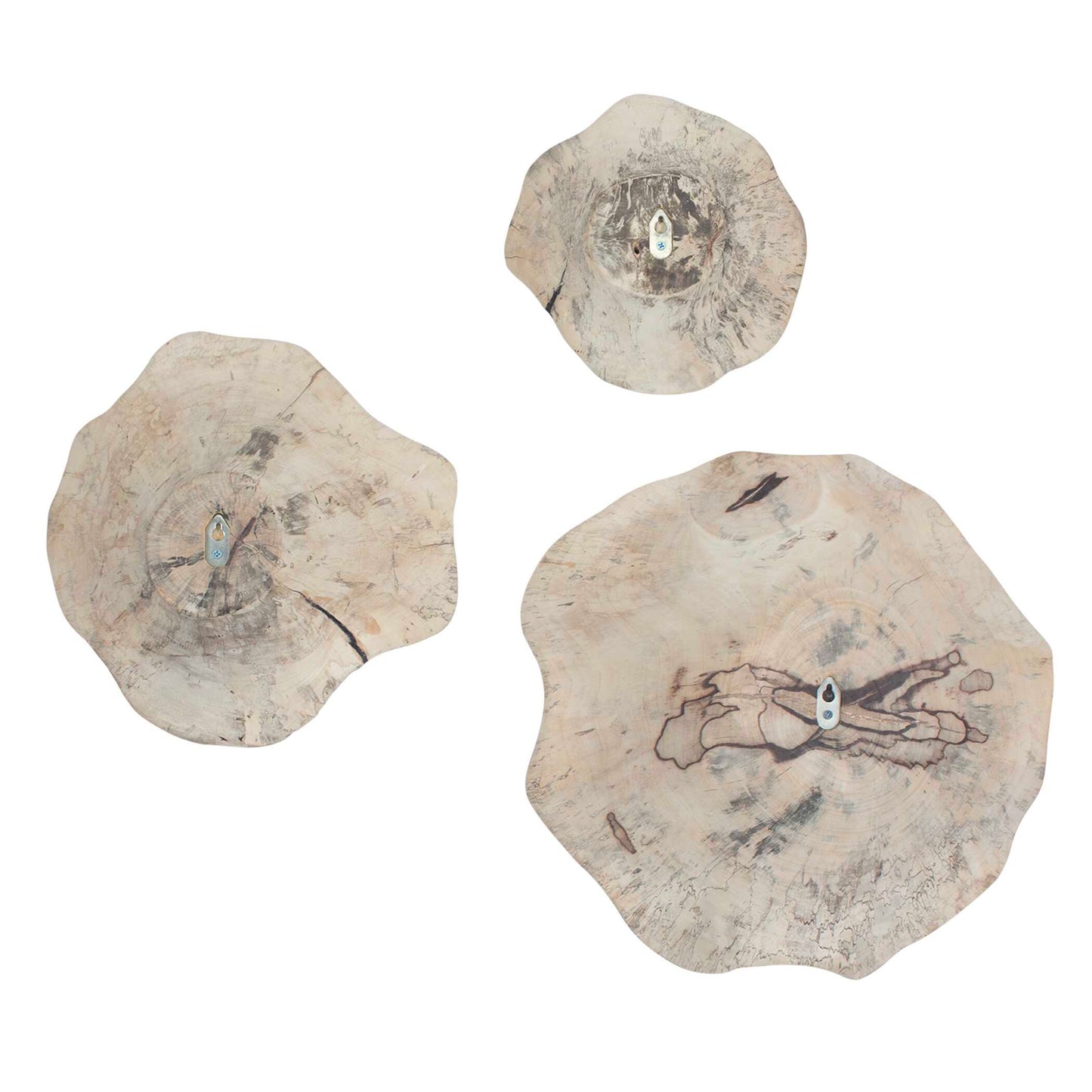 Uttermost Teo Bleached Wood Wall Decor Set/3