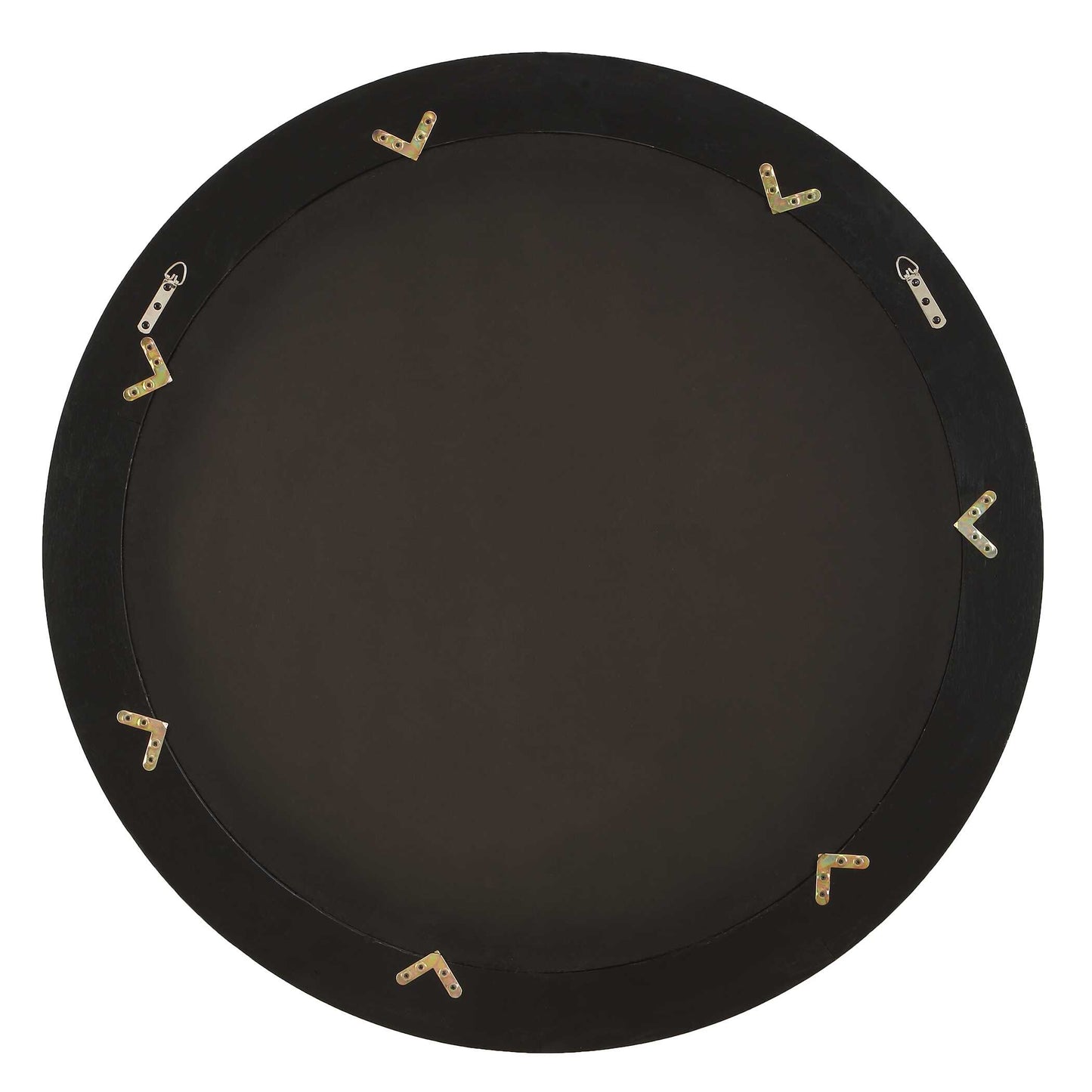 Uttermost Frontier Round Wood Mirror