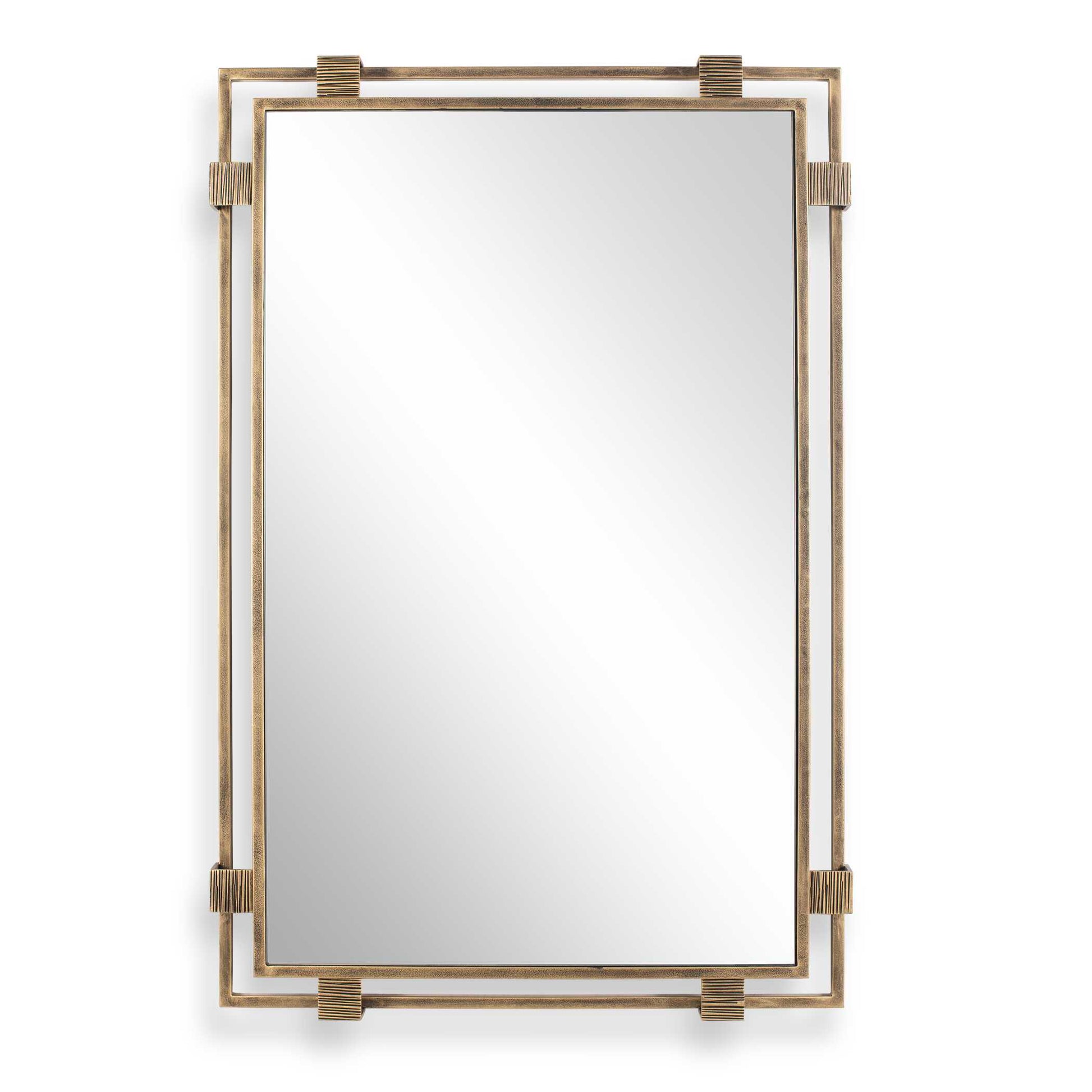 Uttermost Elsher Vintage Gold Mirror - Brass,Gold