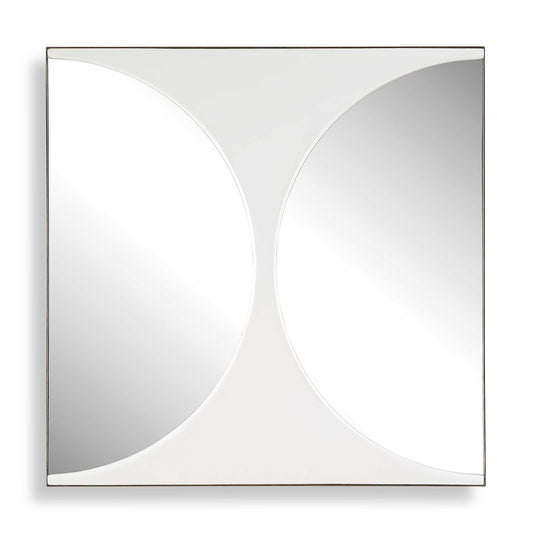 Uttermost New Moon Mirrored Wall Decor - White