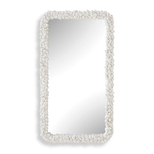 Uttermost Barnacle Rectangular White Mirror - White