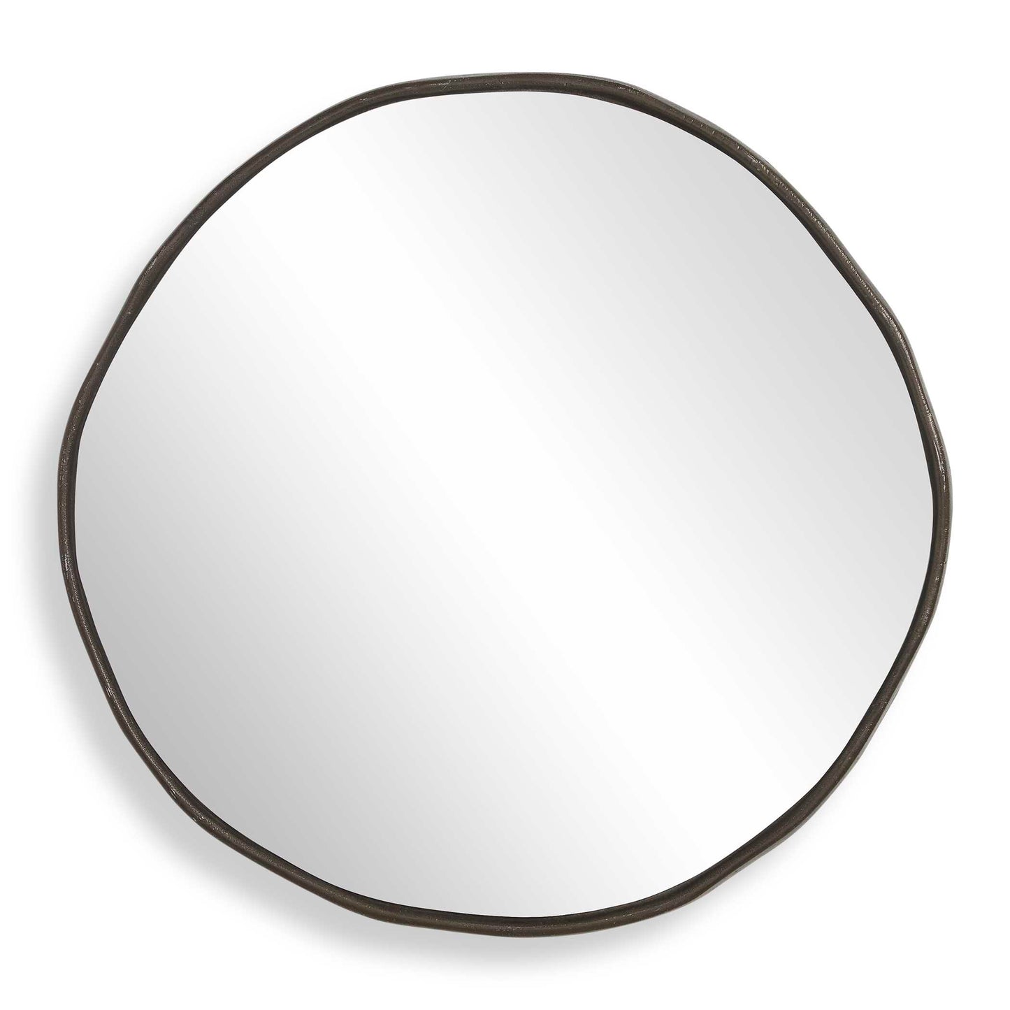 Uttermost Lowen Round Bronze Mirror - Bronze