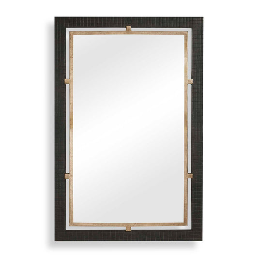 Uttermost Guerra Walnut & Brass Mirror - Brass,Bronze,Gold