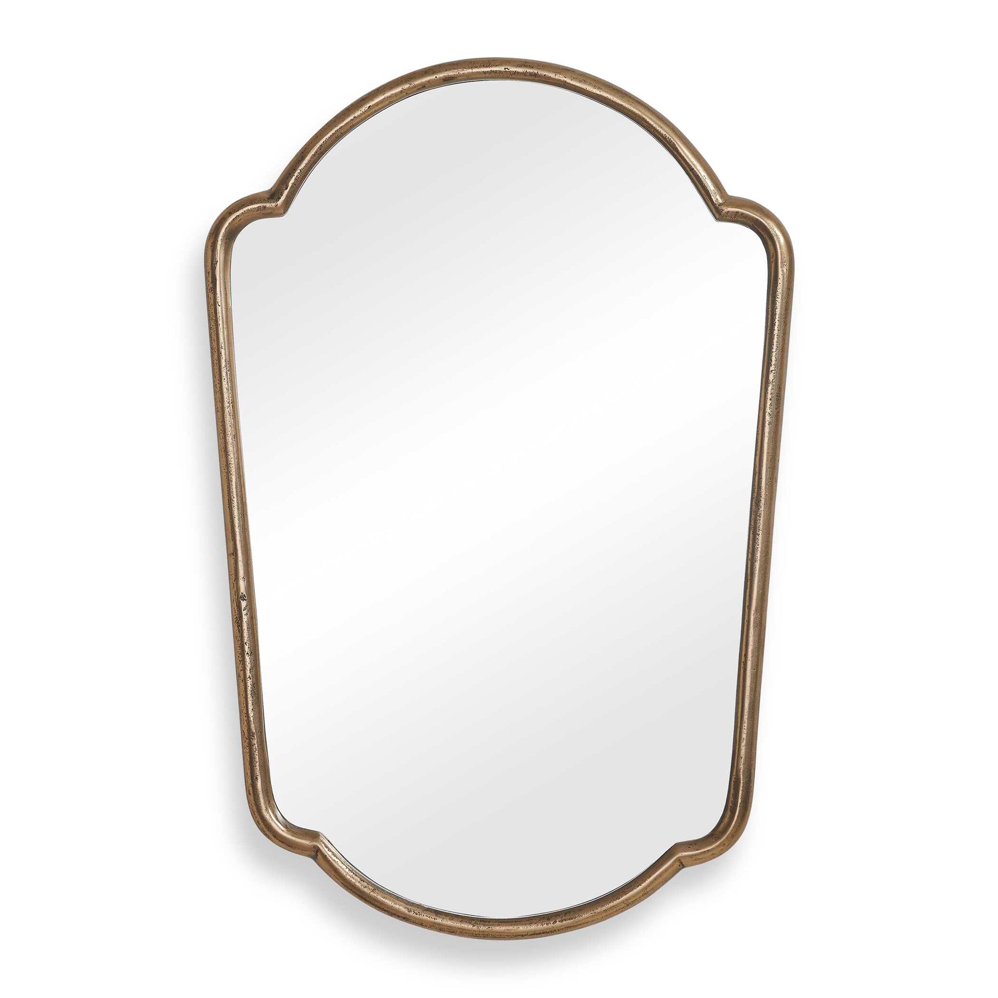 Uttermost Naomi Antique Brass Mirror - Brass,Gold
