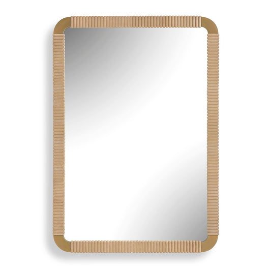Uttermost Heinrich Wood Mirror - Brass,Gold,Woodtone