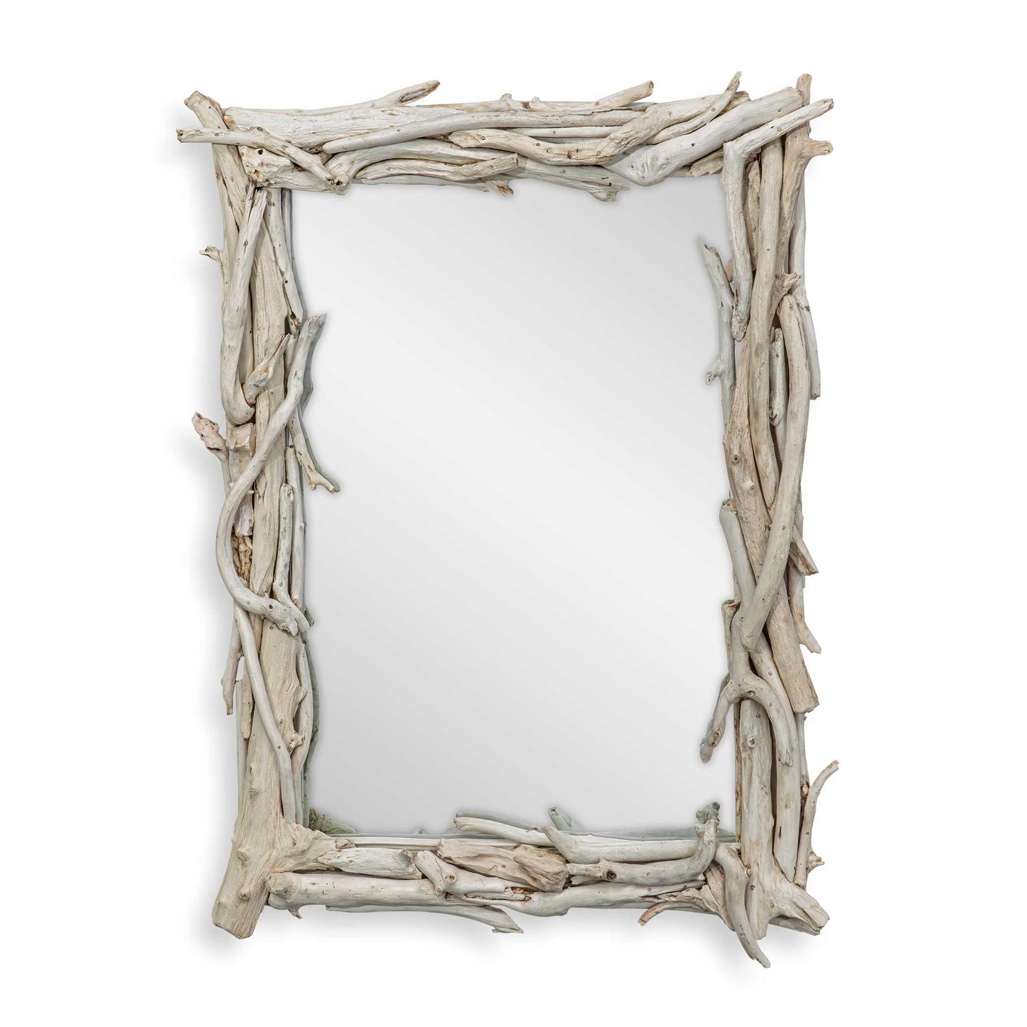 Uttermost Rooted Reflection Bleached Teak Mirror - Woodtone