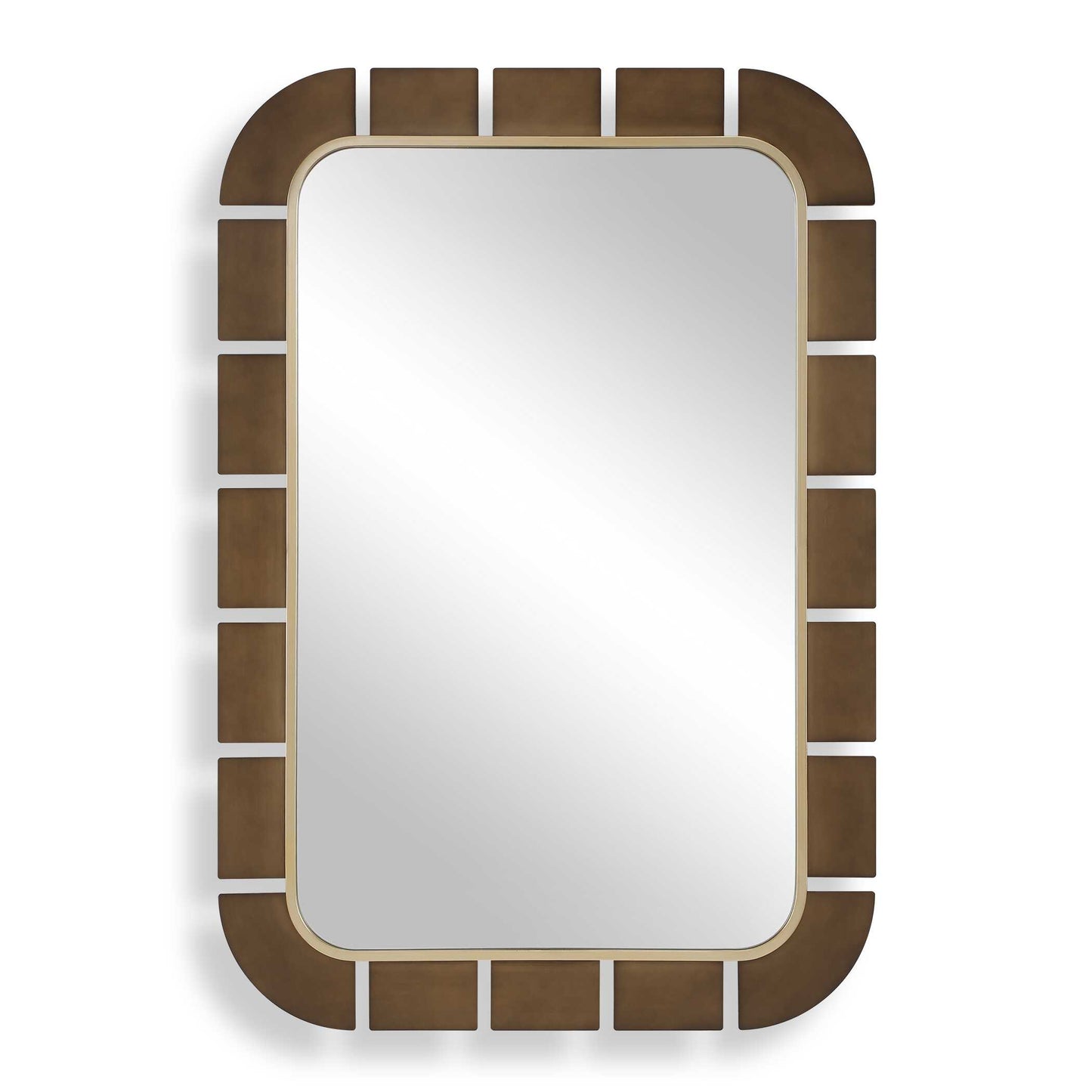 Uttermost Segment Dark Bronze Mirror - Brass,Bronze