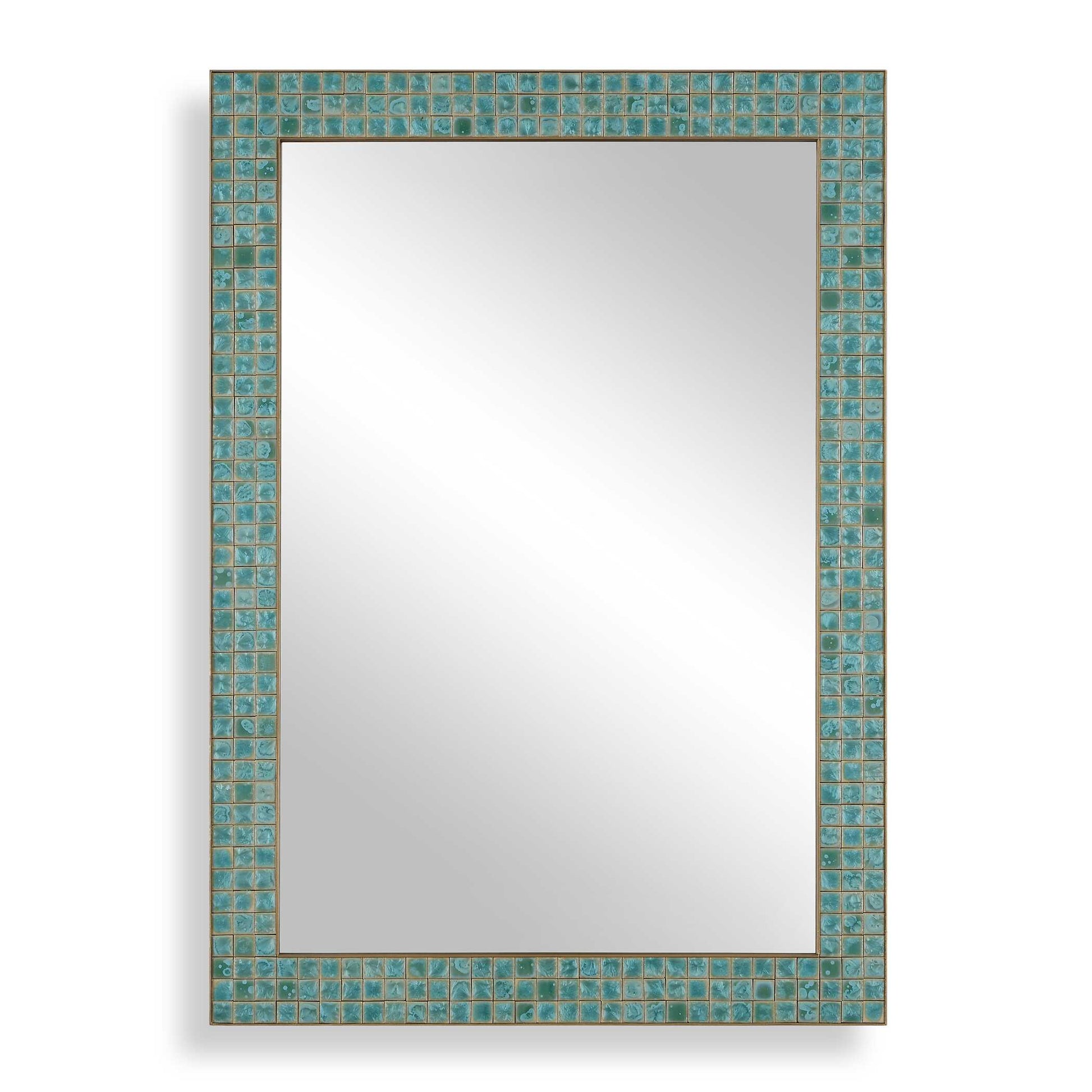 Uttermost Coralie Tile Mirror - Blue,Gold,Green