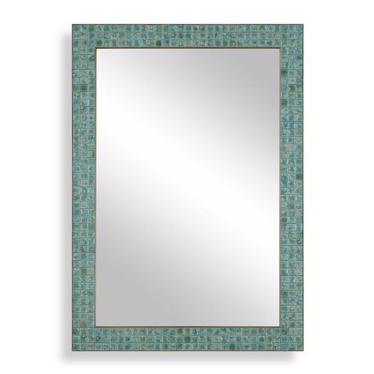 Uttermost Coralie Tile Mirror - Blue,Gold,Green