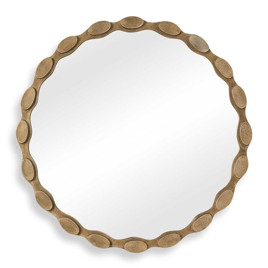 Uttermost Marietta Round Brass Mirror - Brass,Gold