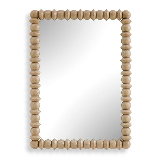 Uttermost Harriet Spindle Mirror - White,Woodtone