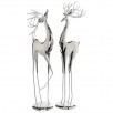 27-28" Plated Metal Reindeer