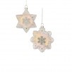 4.5" Glass White Ornament