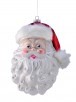 11" Glass Santa Claus Ornament