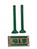 10" LED/Battery/Timer Flocked Taper Candle Box Of 2