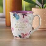 Trust in the Lord Plum Bloom Coffee Mug