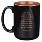 Man of God Black Ceramic Coffee Mug - 1 Timothy 6:11