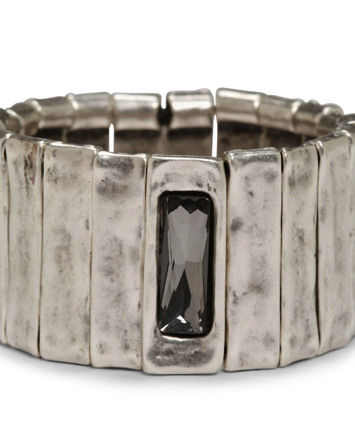 Chanour Handmade Crystal Pewter Bracelet