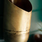 Set of 3 Antique Brass Wall Vases
