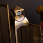 Antique Brass Taper Candle Lanterns Set of 2