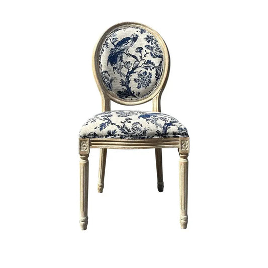 Blue Fowl Dinning Chair