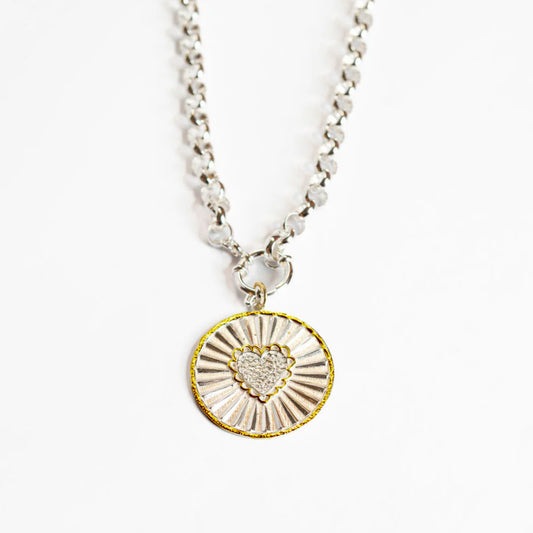 San Miguel Statement Necklace- Silver