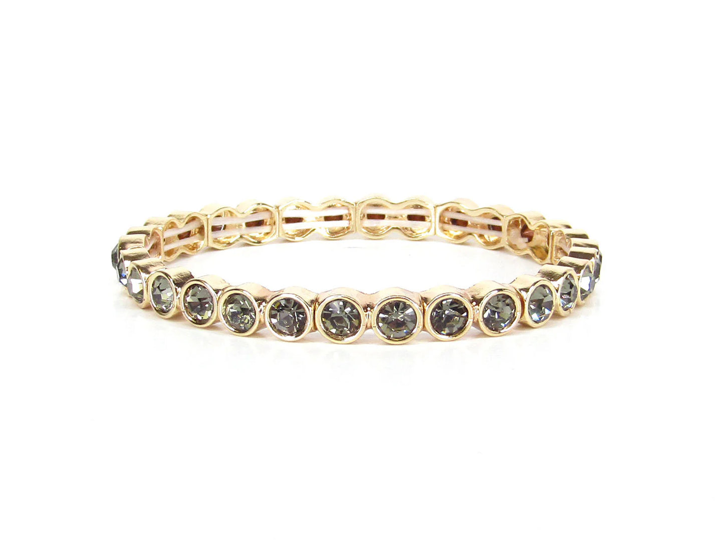 Gold Stretch Tennis Bracelet
