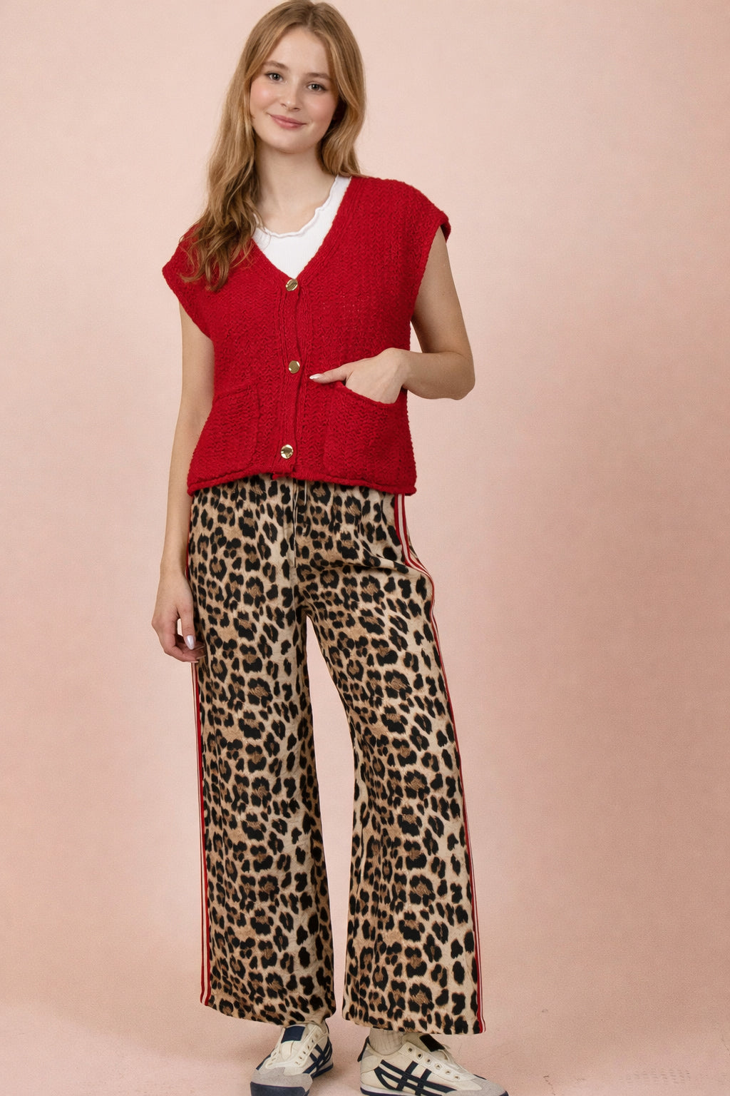 Cherry Red Sweater Vest