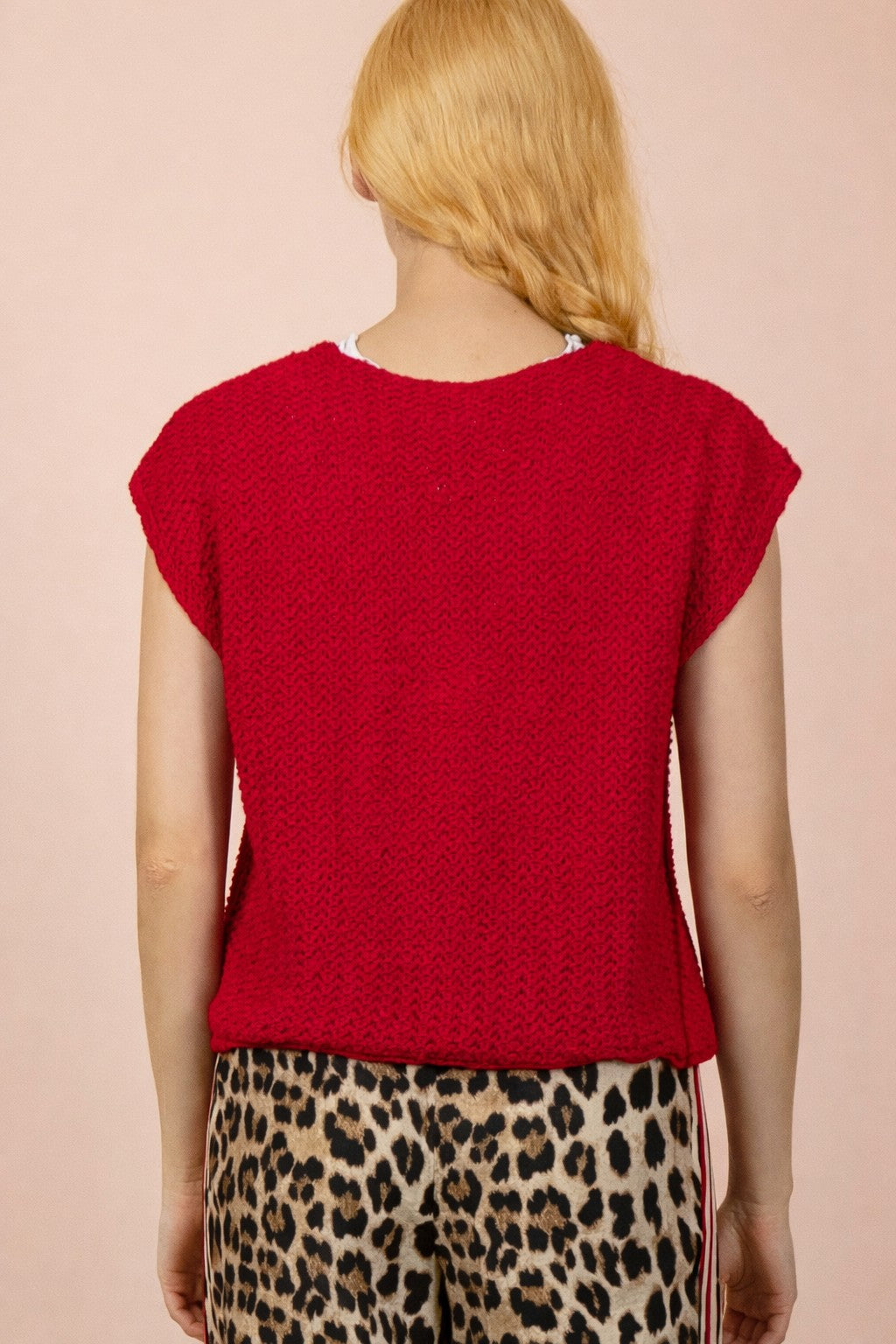 Cherry Red Sweater Vest