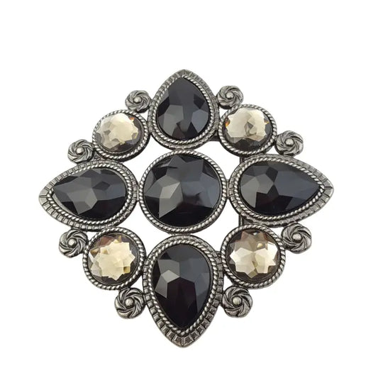 Vintage Crystal Statement Belt Buckle