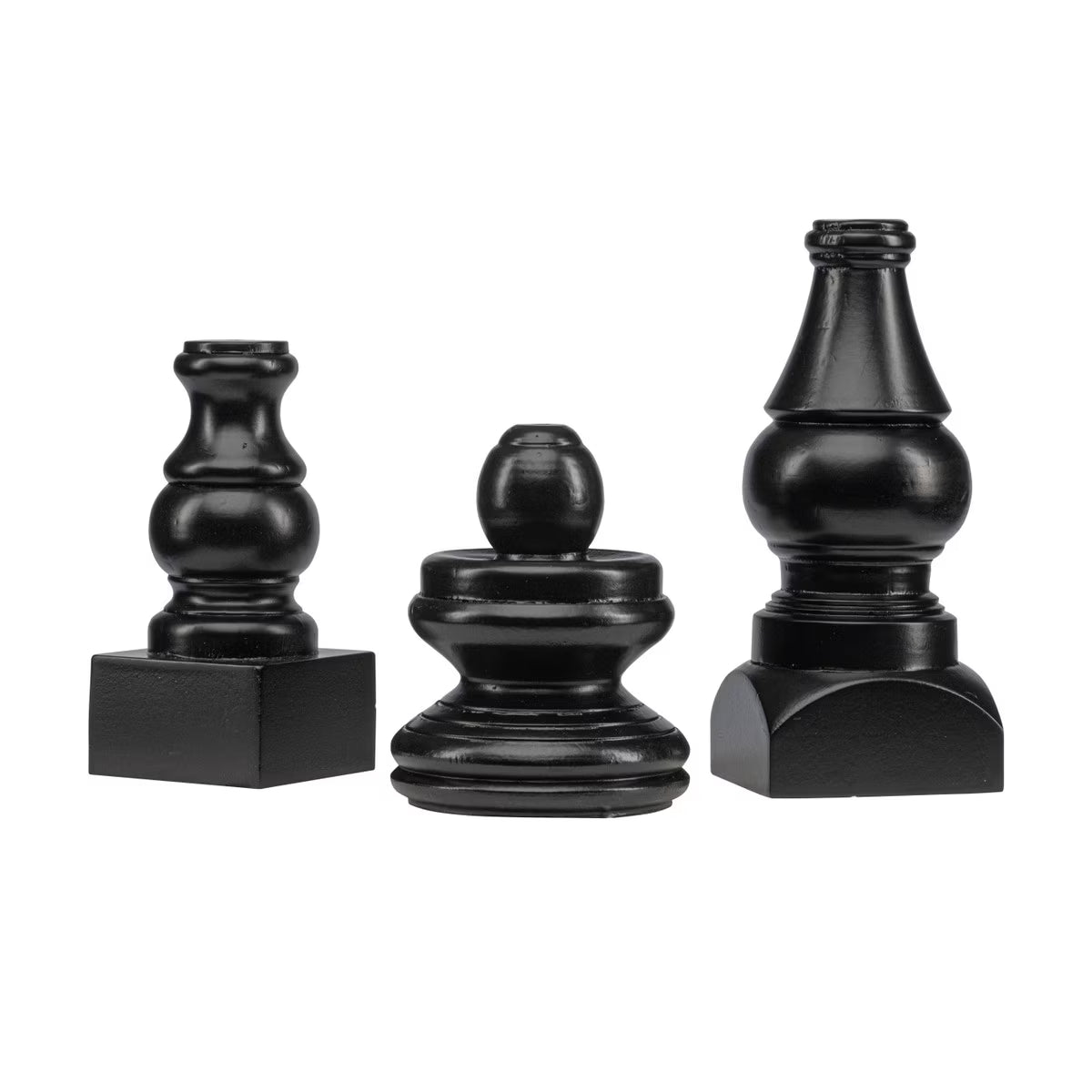 Black Display Poles Set of 3