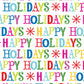 Happy Holidays Prosecco Bottle Wrap