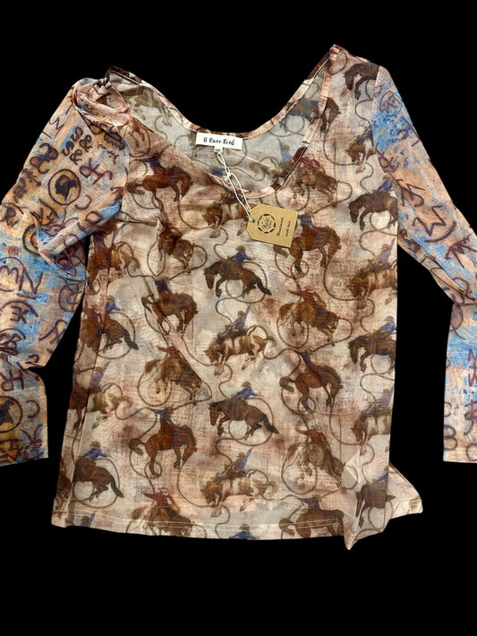 Bucking Broncos Mesh Shirt – Rare Bird