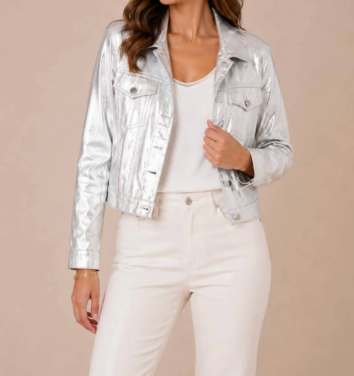 Insight - Metallic Denim-Inspired Jacket