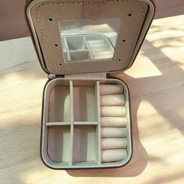 Western Embossed Metal Jewelry Box