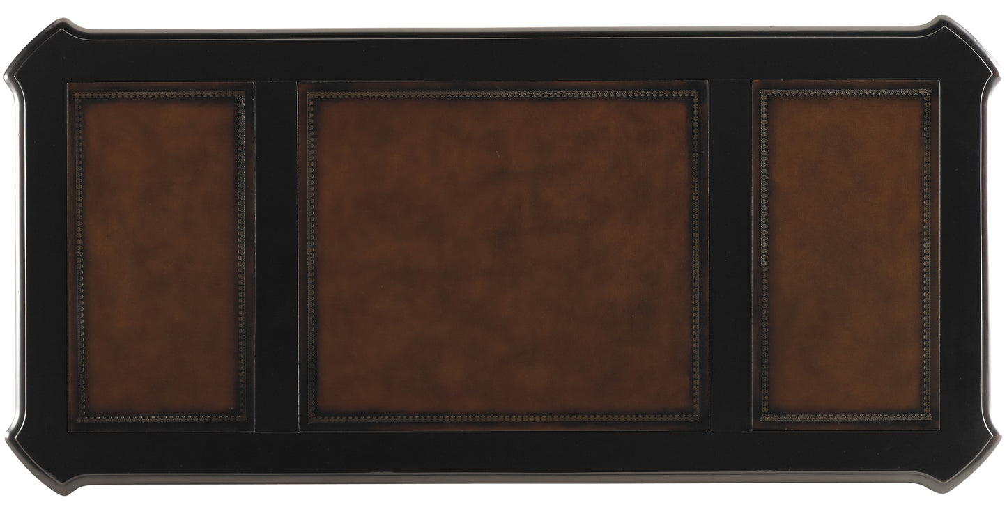 Telluride 76'' Executive Desk withLeather Panels