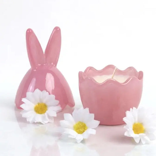 Pink Bunny Velvet Orchid Candle