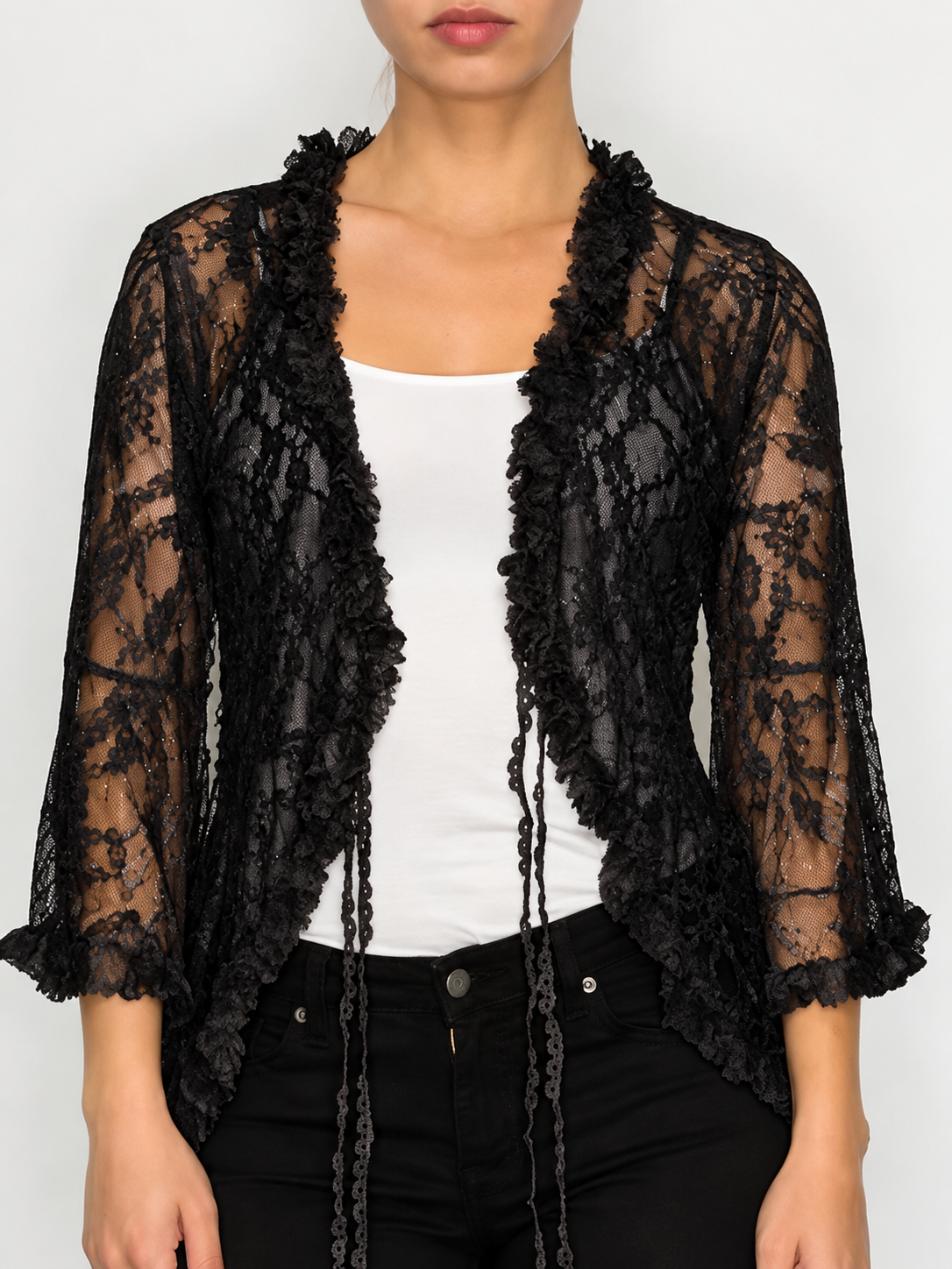 Origami Sparkly Lace Cardigan
