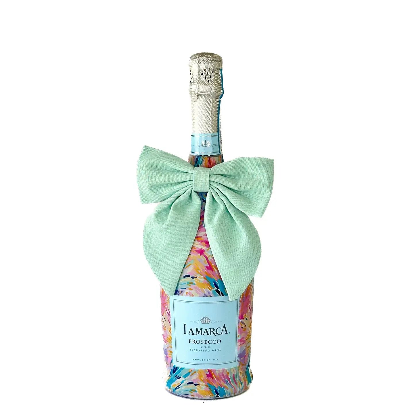 Lavender Linen Bottle Bow
