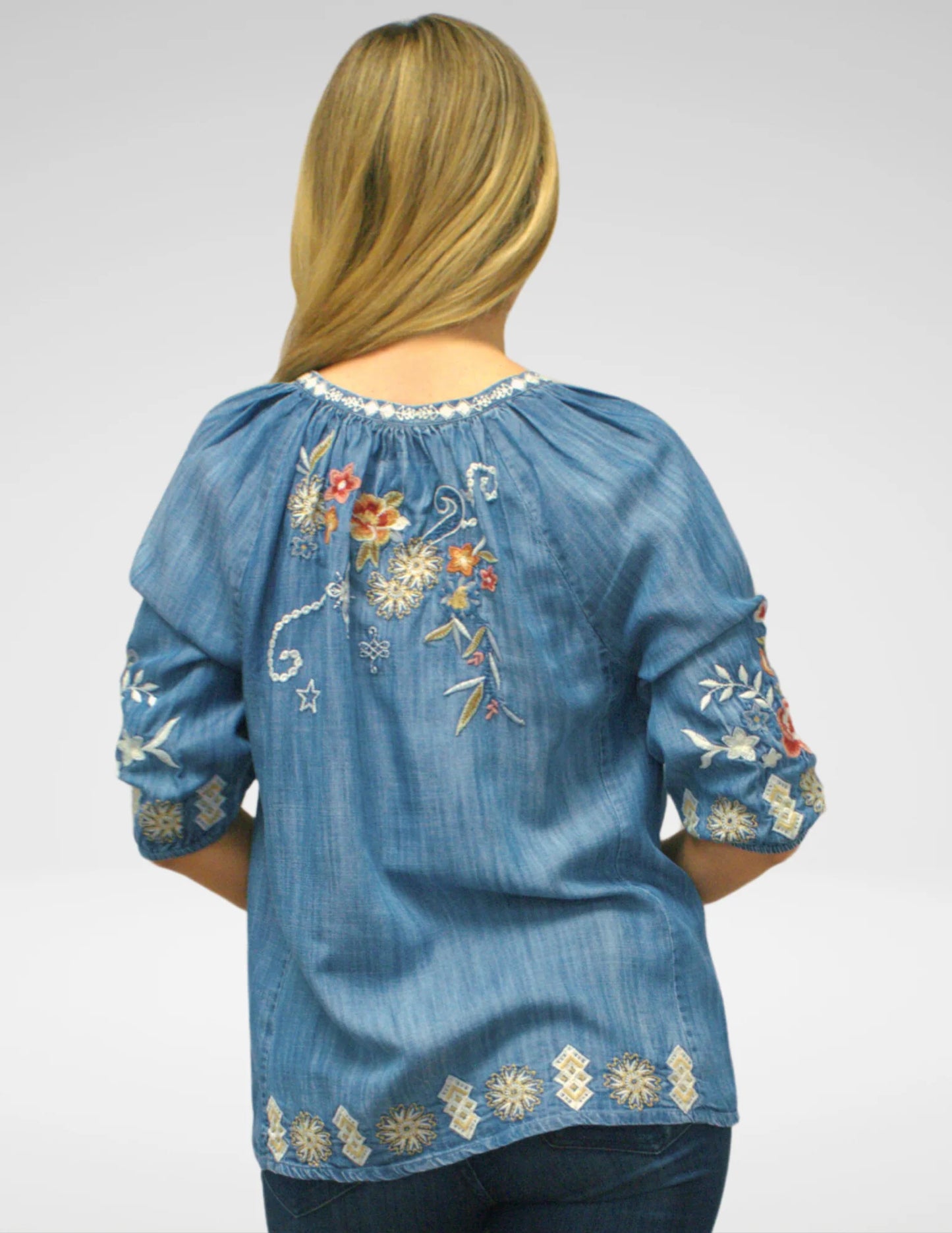Kyla Pola Embroidered Blouse